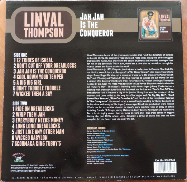 Linval Thompson – Jah Jah Is The Conqueror